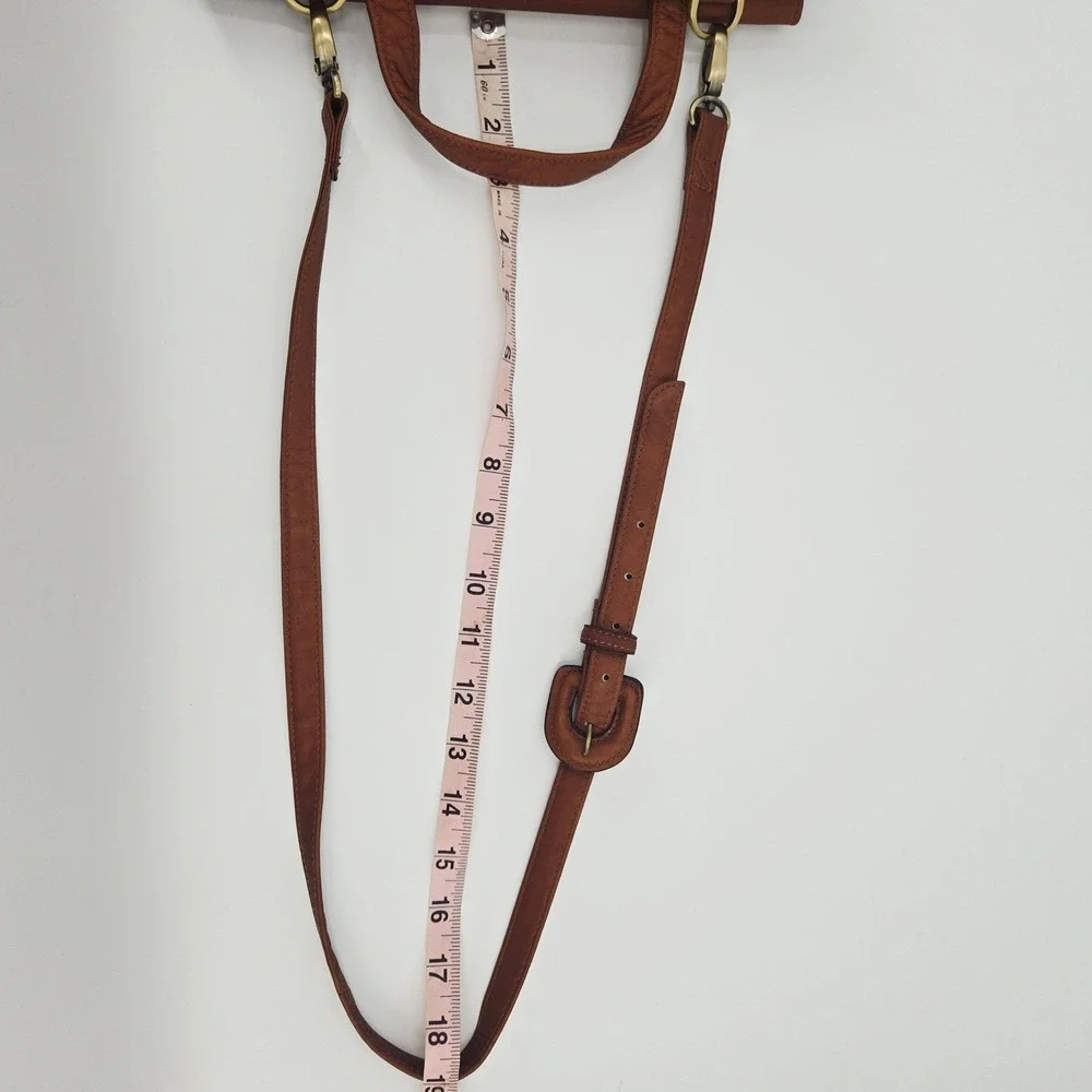Boulder Ridge‎ Full Grain Leather Messenger Bag Vintage 90s Gorpcore Unisex